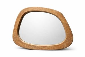 Miroir mural en bois moderne bohème, rectangulaire irrégulier, écologique, avec cadre de 5 mm, décoration pour salle de bain et chambre à coucher - Product Image 4