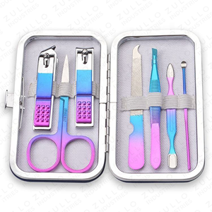 Manicure <b>Pedicure</b> <b>Set</b> for Salon Travel Professional Stainless Steel Nail Grooming Kit Custom Private Label - Product Image 2