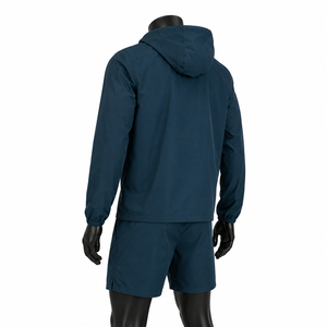 Best Price Solid Waffle Texture Streetwear Stand Collar <b>Cardigan</b> Zip Jacket Waist Drawstring Lightweight Breathable Quick Dry - Product Image 3
