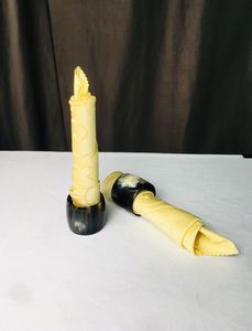Anillo para Servilletas de Cuerno de Búfalo Clásico, Ecológico, Natural, Hecho a Mano, Porta Servilletas Decorativo, Accesorio para Mesa de Comedor - Product Image 4