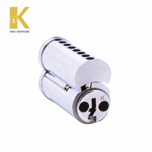 Cilindro de Puerta con Inspección Completa de Fábrica, Cromo Satinado, Latón, 7 Pines, Ranura en K, SFIC, para Seguridad de Puertas Residenciales - Product Image 6