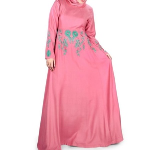 2026 Outer Wear Islamic Clothing Abaya Women Muslim Dress Abaya Belt Waist Baggy Kaftan Wholesale Abaya Silk Custom Abayas - Product Image 3