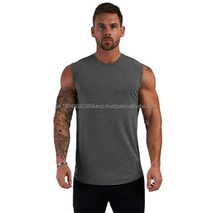 Vente en gros de débardeurs de sport en coton personnalisés, débardeurs de fitness, débardeurs d'entraînement - Product Image 1