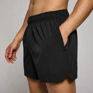 Shorts décontractés unisexe personnalisés à logo frontal en satin, séchage rapide, taille mi-haute, polyester/coton - Product Image 2