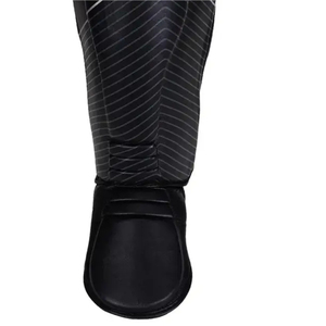 Protège-tibias et protège-pieds en cuir de vachette véritable pour MMA, Kickboxing, Boxe et Muay Thai - Product Image 3