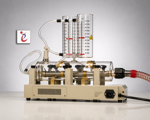 ชุดกลั่นน้ำแก้วบอโรซิลิเกต 2–20 ลิตรต่อชั่วโมง เครื่องกลั่นน้ำสำหรับห้องปฏิบัติการ ความบริสุทธิ์สูง ระบบสองขั้นตอน - Product Image 6