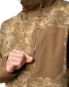 Chaqueta Táctica de Invierno con Capucha y Cremallera para Hombre, con Logotipo Frontal, Exterior de Nailon Impermeable y Bolsillo en el Pecho - Product Image 4