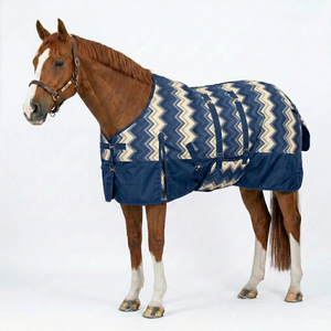 Manta de Invierno para Caballos, Impermeable, con Protección Completa para el Cuello y el Cuerpo, Cálida, Transpirable, con Protección UV - Product Image 1