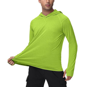 Hoodie de pêche respirant pour hommes avec logo personnalisé, nouvelle conception, manches longues, couleur unie, vente en gros - Product Image 1
