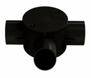 กล่องต่อสายไฟฟ้า PVC แบบ 3 ทาง พรีเมียม ทรงกลม สำหรับติดตั้งสายไฟ ท่อร้อยสาย และระบบจ่ายไฟ - Product Image 4
