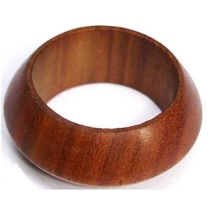 Anneau de serviette décoratif en bois de manguier classique fait main, de forme ronde, pour table de restaurant et cuisine - Product Image 1