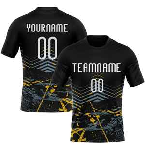 Uniforme de Voleibol Personalizado para Hombre, Negro, Sublimado, Transpirable, Cuello Redondo, Manga Corta, Corte Atlético, Conjunto Deportivo para Adultos - Product Image 1
