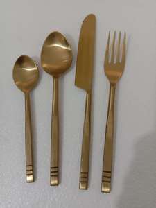 Juego de cucharas de lujo en verde y amarillo, aptas para lavavajillas, cubiertos para acampar al mejor precio - Product Image 2