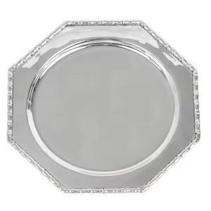 Premium Iron Charger <b>Plate</b> for Wedding <b>Decor</b> and Luxury Table Settings - Product Image 3