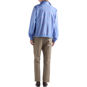 Nouvelle veste coupe-vent légère décontractée pour homme en nylon recyclé de qualité supérieure avec col montant et fermeture éclair, vêtement d'extérieur de luxe, fabricant OEM personnalisé - Product Image 4