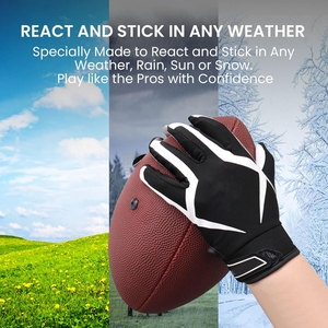 Guantes de Fútbol Americano Personalizados con Logotipo, de Cuero Genuino, Compatibles con Pantalla Táctil, Cierre de Hebilla para Hombre, Antideslizantes, Super Deportivos - Product Image 6