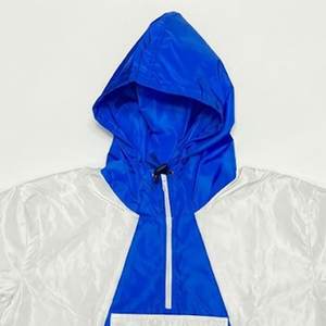 New Wholesales Custom Printed Logo Blue White Men's Nylon <b>Wind</b> <b>Breaker</b> Trousers Sets For Summer Wear Men Sets Highstreet Jackets - Product Image 6