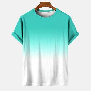 บริการ OEM เสื้อยืดผู้ชายดีไซน์ล่าสุด สไตล์โดดเด่น แขนสั้น เนื้อผ้าระบายอากาศ คอกลม พิมพ์ลายเต็มตัว - Product Image 4