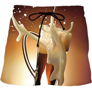 Divertidos Shorts de Playa con Estampado de Pollo Kung Fu, Moda de Verano para Hombres y Niños, Shorts de Baño Casuales con Estampado 3D de Animales, Talla Grande - Product Image 1