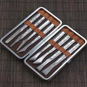 Juego de Herramientas Profesionales para Pedicura, Kit de Cuchillos para Manicura, Cuchillo para Pedicura de Acero Inoxidable, Cortaúñas, Raspador de Pies, Removedor de Piel Muerta - Product Image 1