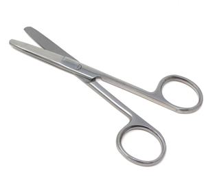 <b>Safety</b> Point Operating <b>Scissors</b> Straight 5" blunt/blunt Polish Surgical Dental Medical <b>scissor</b> Instruments - Product Image 6