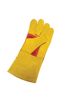 TIG MIG Stick Goatskin Fleece Lined Breathable/Comfortable Straight Thumb Anti-Smash Molten Metal Splash Test High <b>Gloves</b> - Product Image 2