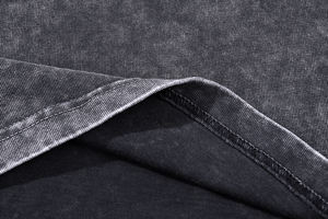 Camiseta de algodón 100% de alta calidad, lavado ácido, estilo vintage, cuello pequeño, hombros caídos, corte oversized. - Product Image 6