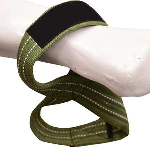 Sangles de musculation en coton rembourrées en forme de 8 pour le sport et le fitness - Sangle respirante légère antidérapante en forme de 8 pour la musculation en salle de sport - Product Image 4