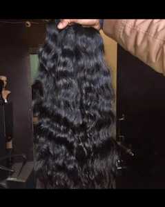 Cheveux Indiens Vierges en Vrac Double Drawn Bouclés Afro Boucles Printanières Boucles Profondes Naturelles Tissage à la Machine Double Trame Permanente - Product Image 3