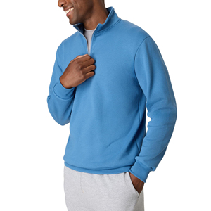 Custom <b>Mens</b> Quarter Zip Sweatshirt Custom Plain Design Top High Grade <b>Fleece</b> Autumn Winter <b>Jumper</b> Supply Sweatshirts - Product Image 5