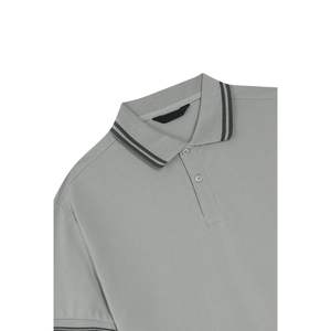 Camiseta de Golf Personalizada para Hombre, Estilo Casual Elegante, de Algodón, Manga Corta, Color Sólido, Fabricante OEM al por Mayor - Product Image 3