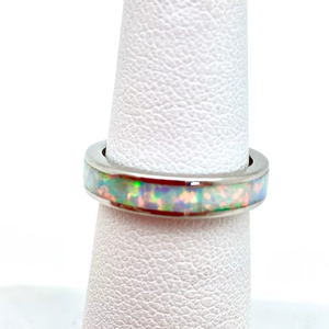 White <b>Opal</b> <b>Ring</b> Elegant Gemstone Jewelry Women Gift Handmade Adjustable Wholesale Supplier - Product Image 1