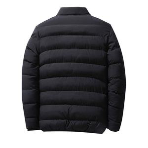 Standard Thickness Plain Dyed Polyester <b>Men's</b> <b>Jacket</b> Lightweight <b>Packable</b> Hooded PuffeJacket for <b>Men</b>-<b>Waterproof</b> Windproof Quick - Product Image 2