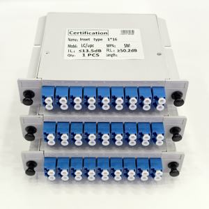 Cajas de Cable de Fibra Óptica OEM/ODM, Divisor PLC 1x2/1x4/1x8/1x16, Conector LC/UPC, Divisor de Inserción de Plástico Monomodo G657A - Product Image 5