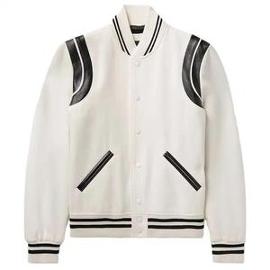 Chaqueta Universitaria Personalizada de Primera Calidad Fabricada en Fábrica, Chaqueta Varsity Cálida con Logotipo Bordado y Nombre Personalizado - Product Image 1