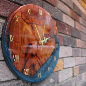 Reloj de Pared de Madera y Resina Epoxi Multicolor, Diseño Único de la Mejor Calidad - Product Image 4
