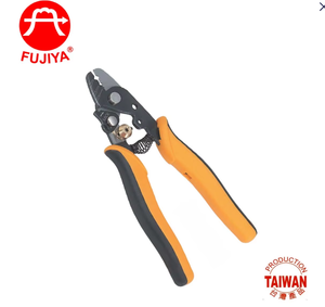 FUJIYA Industrial Grade Metric Steel Serrated OEM Electric Fiber Optic <b>Wire</b> Stripper <b>Soft</b> Grip Plastic Handle 6 Inch F-119CC - Product Image 6