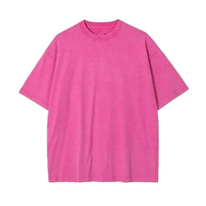 เสื้อยืดโอเวอร์ไซส์ผู้ชาย ผ้าฝ้ายหนา ทรงหลวม แฟชั่นทันสมัยสำหรับสไตล์สตรีท เสื้อยืดโอเวอร์ไซส์ผู้ชาย - Product Image 1