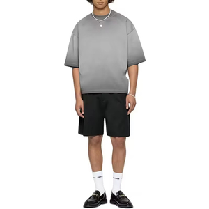 Nouveaux designs, t-shirts streetwear délavés surdimensionnés pour hommes, t-shirts 100% coton pour hommes, tous les modèles - Product Image 2