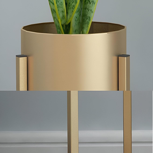 Macetero de Hierro Metálico con Soporte Elevado, Resistente a la Oxidación, Ligero, Fácil de Instalar, para Decoración del Hogar, Jardín u Oficina - Product Image 2