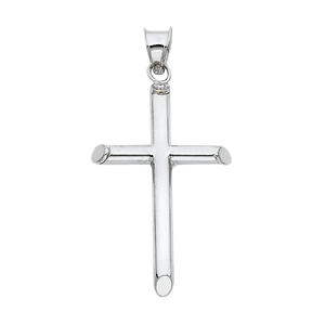 Colgante de Cruz Latina Chapado en Plata Elegante Unisex, Joyería de Moda Elegante, Marca de Metal para Mujeres Cristianas Certificadas de Terceros, de Marca de Fábrica, para el 2 - Product Image 1