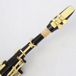 Sáo soprano thẳng Bb, thân đen, khóa vàng, chuông đồng Trung Quốc, sản xuất tại nhà máy OEM. - Product Image 6