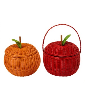 Cesta de Mimbre de Manzana Hecha a Mano - Product Image 1