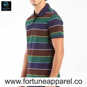 เสื้อโปโลผู้ชาย PLM252 สำหรับฤดูร้อน สไตล์ลำลอง ธุรกิจ ระบายอากาศได้ดี ผลิตจากผ้าถักโพลีเอสเตอร์/คอตตอน  ลายเรียบ ปักลาย  ปกเสื้อพับได้ ติดกระดุม - Product Image 2