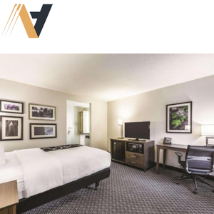 ห้องนอนโรงแรมทำจากไม้โลหะแบบทันสมัยมีคุณสมบัติวางซ้อนกันได้แบบพกพา - Product Image 1