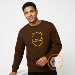 GREEK TREASURES Customized Iota | Phi 100% Cotton Fleece Solid Embroidered Crew Neck Regular Fit Breathable <b>Men's</b> Sweatshirt - Product Image 1