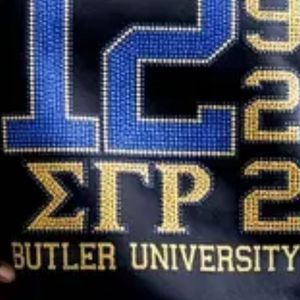 T-shirt personnalisé pour femme avec strass scintillants Sigma Gamma Rho, motif graphique en cristal SGRho, pour sororité grecque - Product Image 5