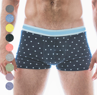 Caleçons Boxers Homme en Coton Tricoté Sans Couture Respirants à Taille Haute, Motif Imprimé Personnalisé, Écologiques et Anti-Bactériens – Vente en Gros