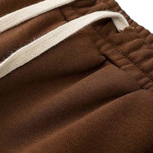 Hot Selling Article 100% Cotton Men's Short <b>Elastic</b> Waist Custom Puff Printed logo Streetwear Breathable Solid Color Canvas - Product Image 2