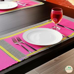 Camino de Mesa de Lino con Borlas, Tejido a Rayas, Moderno, Personalizable, Ecológico, Reutilizable para Hogar, Hotel, Restaurante, Boda - Product Image 5